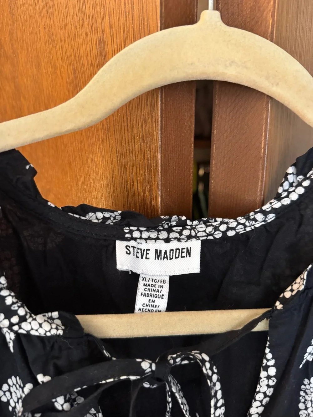 Steve Madden Black & White Floral Dress